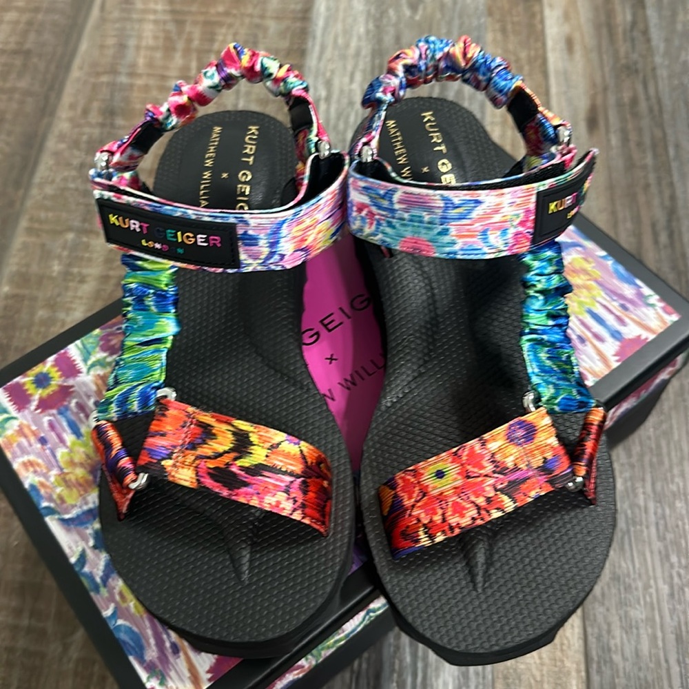 NIB Kurt Geiger X Matthew Williamson Orion Sandals, Sz 5
